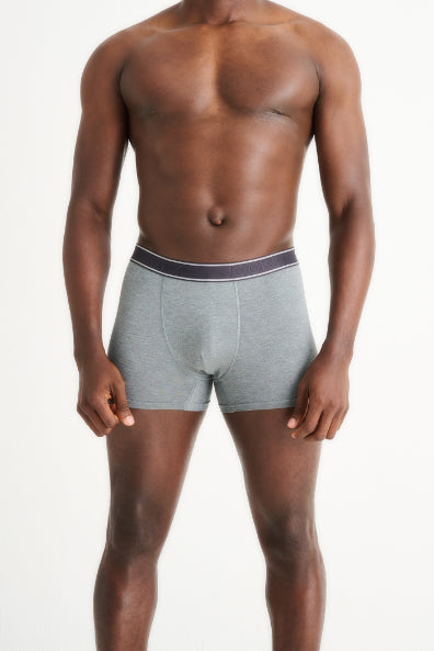 Single U-Pouch Short Leg Trunk - Grey Melange