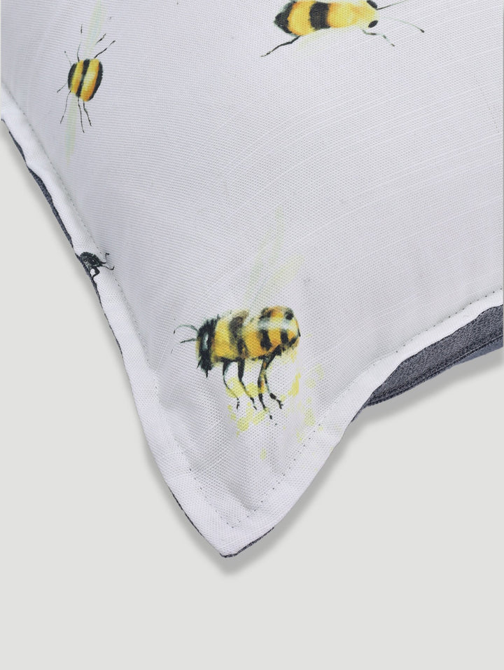 Disty Bees Scatter Cushion - Grey