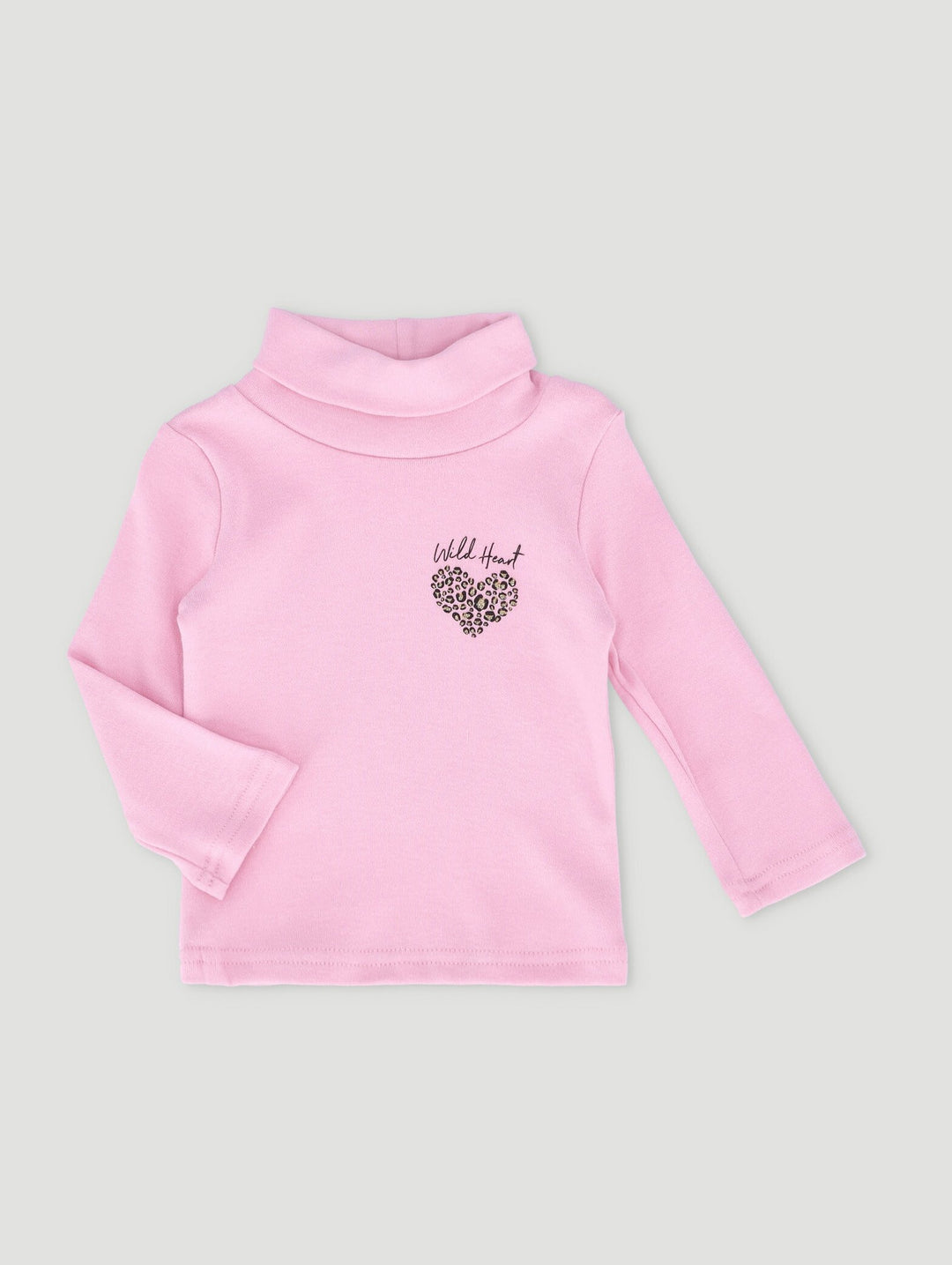 Baby Girls Poloneck Top - Pink