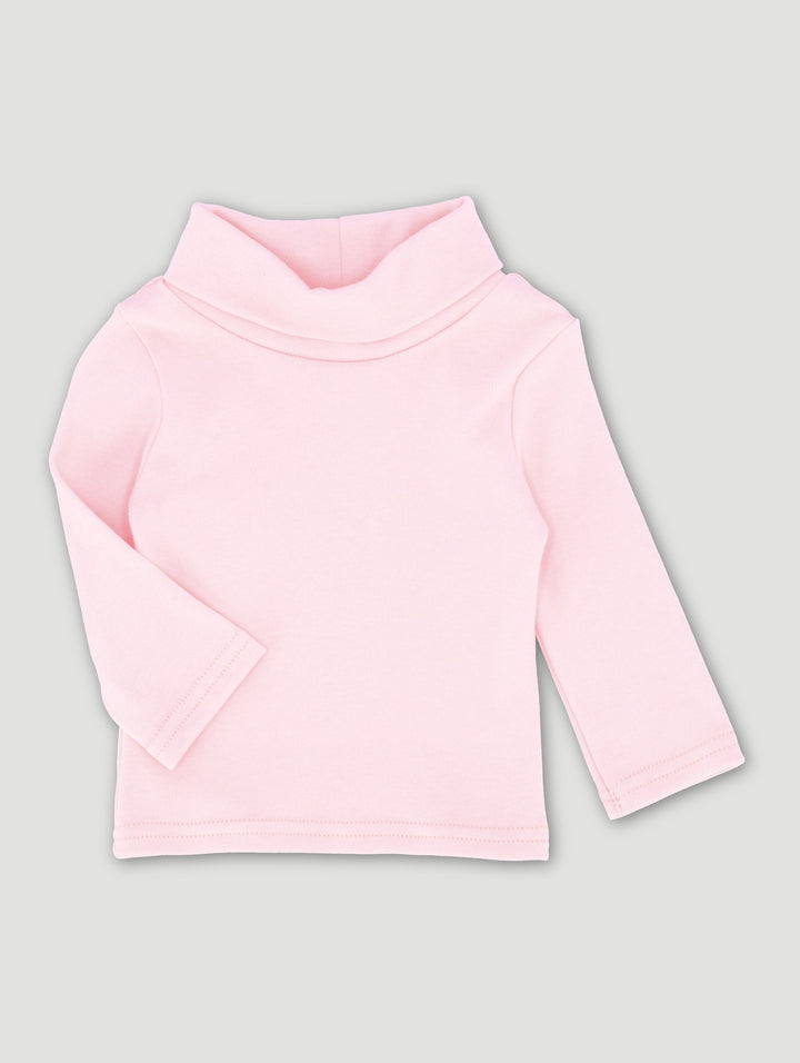 Baby Girls Poloneck Top - Pink