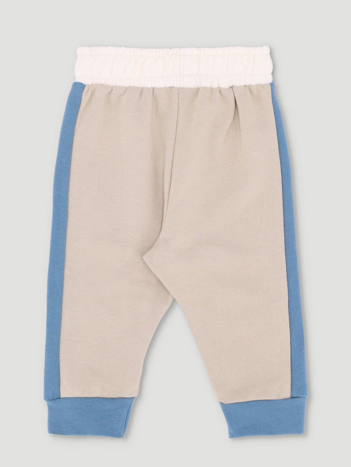 Baby Boys Single Colourblock Jogger - Blue