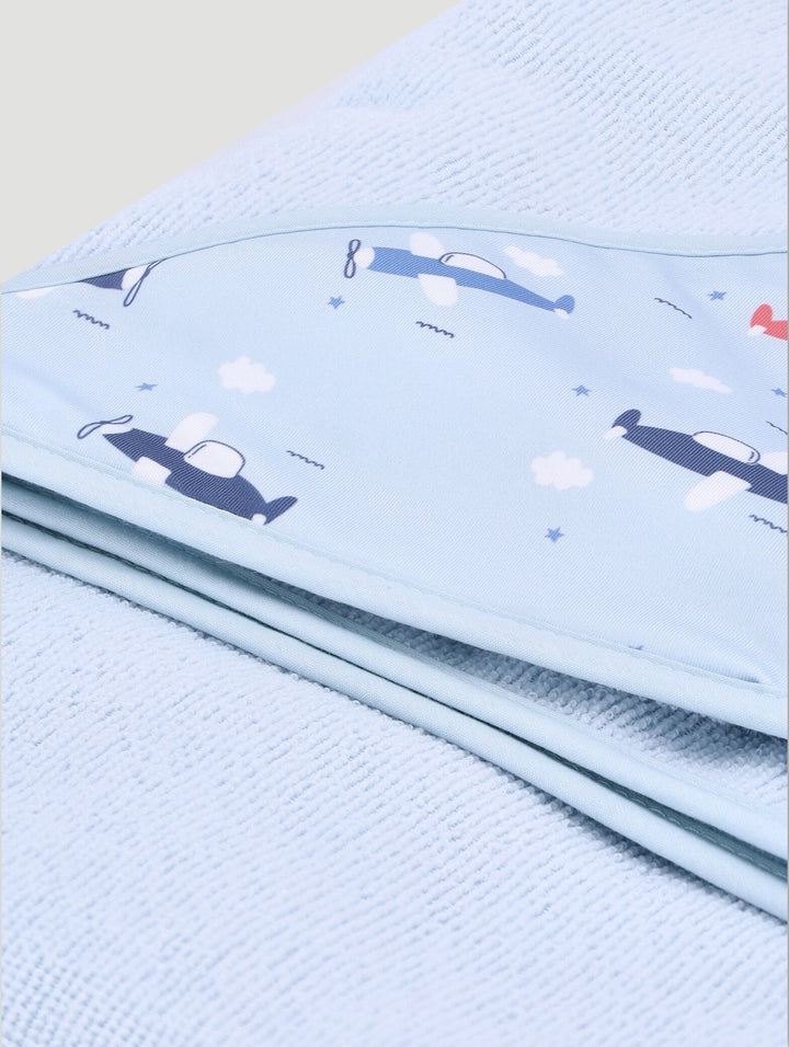 Baby Hooded Towel - Blue