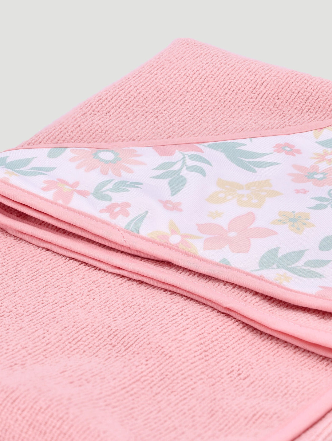 Baby Girls Hooded Towel - Pink