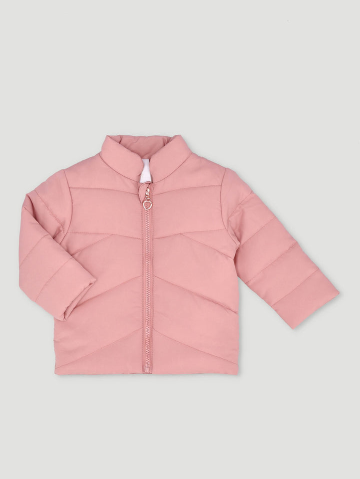 Baby Girls Puffer Jacket - Peach