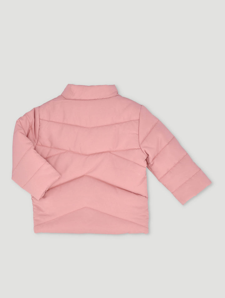 Baby Girls Puffer Jacket - Peach