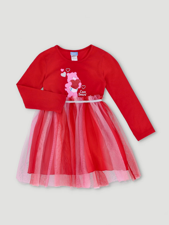 Pre-Girls Care Bears Party Dress - Red