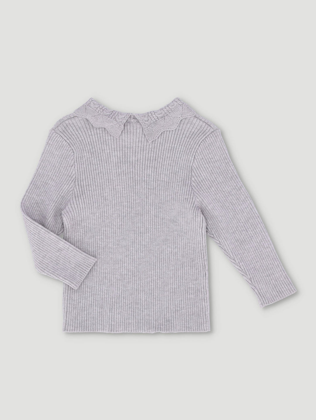 Baby Girls Knit Pullover - Grey