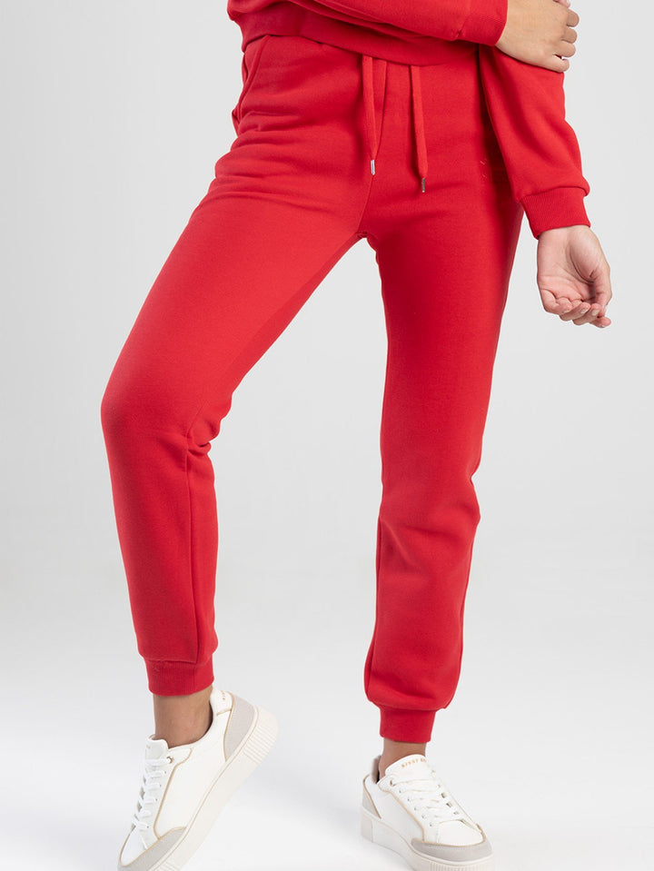 Multi-Technique Logo Sweat Pants - Red