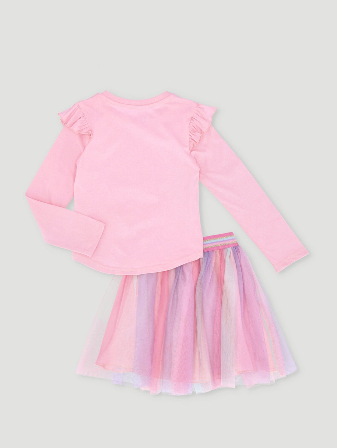 Pre-Girls Tutu Skirt & Butterfly Tee - Pink
