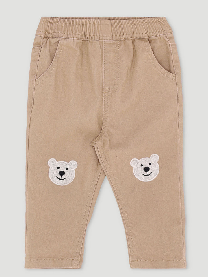 Baby Boys Twill Pants - Brown