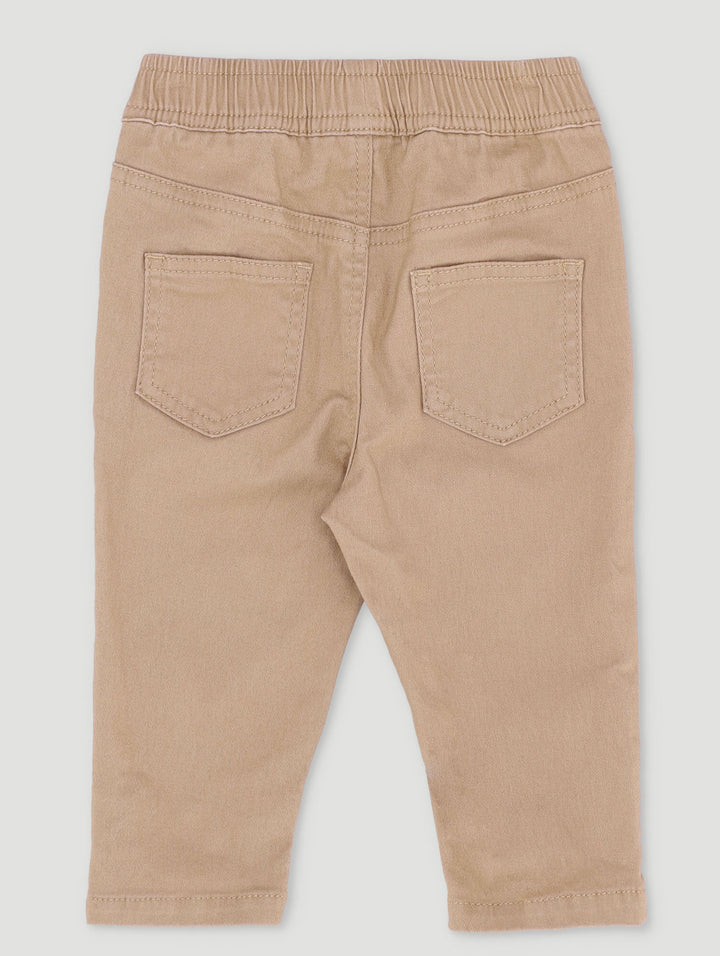 Baby Boys Twill Pants - Brown