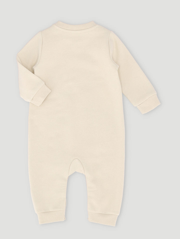 Baby Boys Animal Slogan Sleepsuit - White