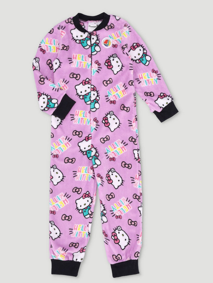 Pre-Girls Hello Kitty Onesie - Purple