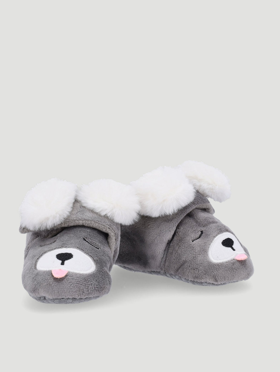 Baby Boys Doggy Slipper - Grey