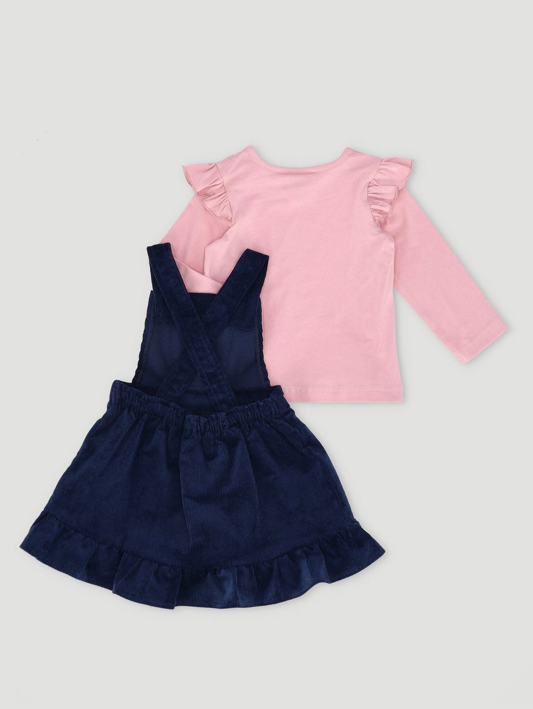 Baby Girls Bugs Bunny Pinni Corduroy Dress - Navy