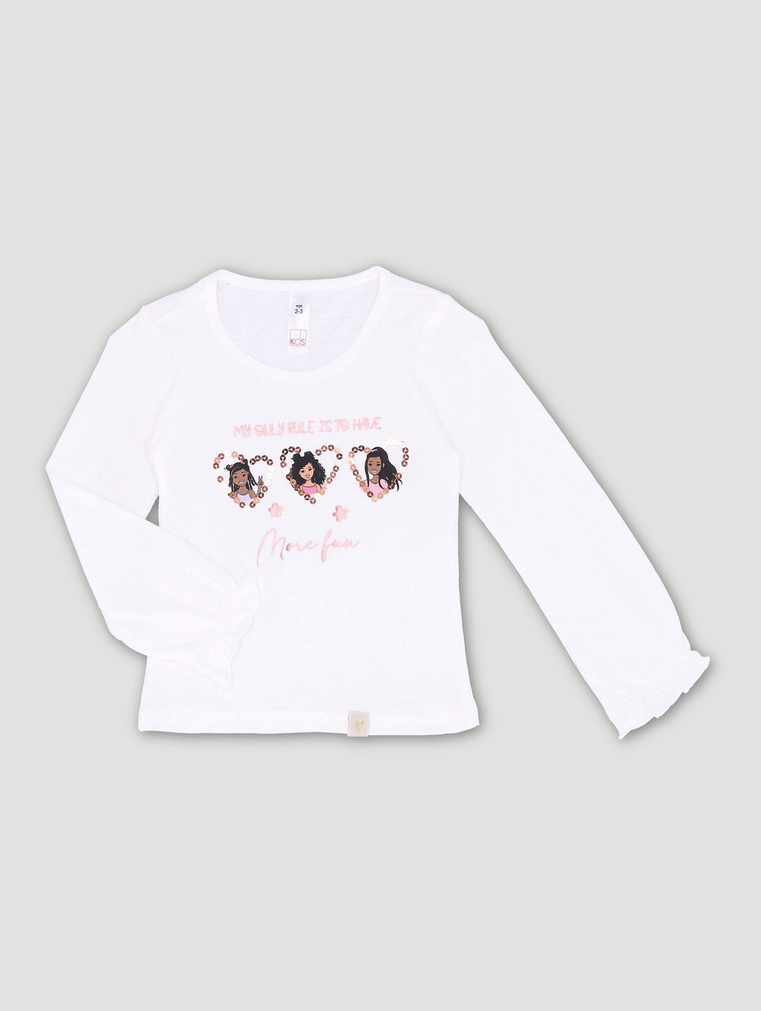 Pre-Girls 1Up Mom's Mini Tee - White