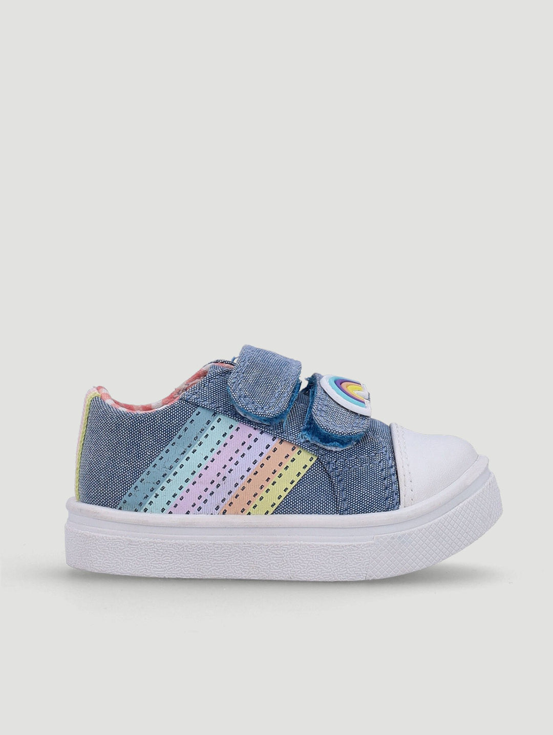 Baby Girls Rainbow Sneaker - Denim