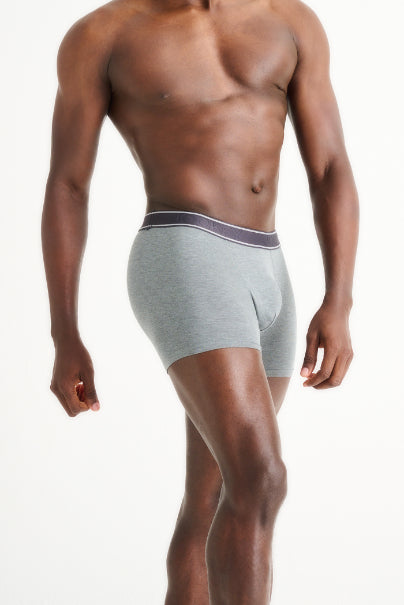 Single U-Pouch Short Leg Trunk - Grey Melange