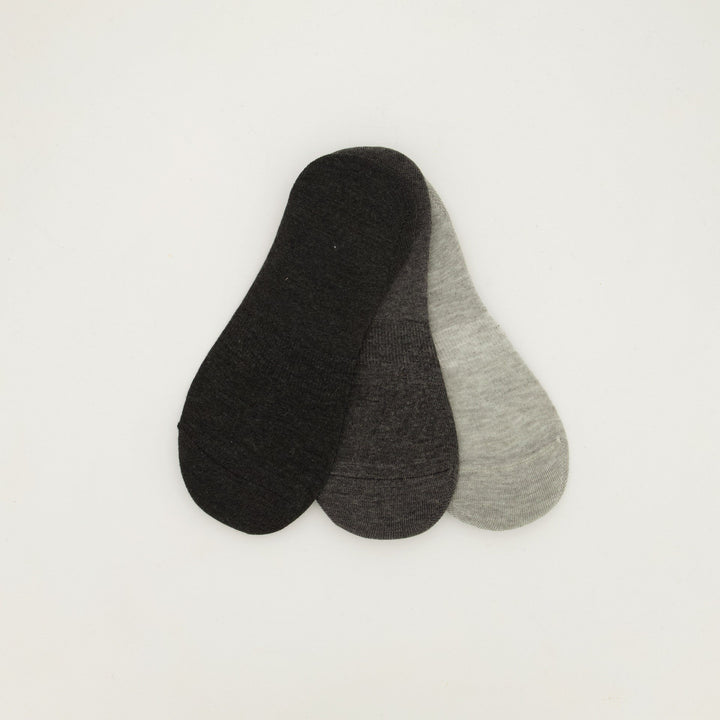 Men's 3 Pack Secret Sock Grey