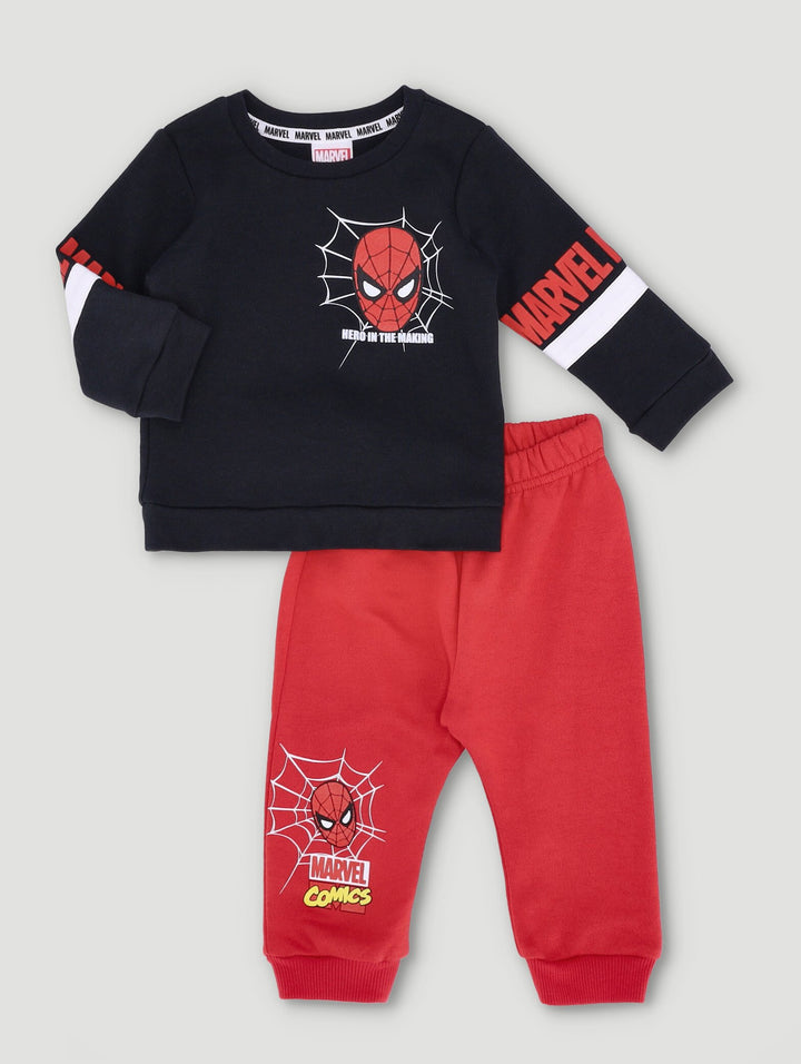 Baby Boys Spiderman Everyday Fleece Set - Red