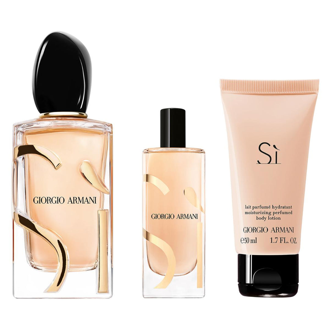 Si Eau de parfum Gift Set 100ml + 15ml + 50ml Body Lotion