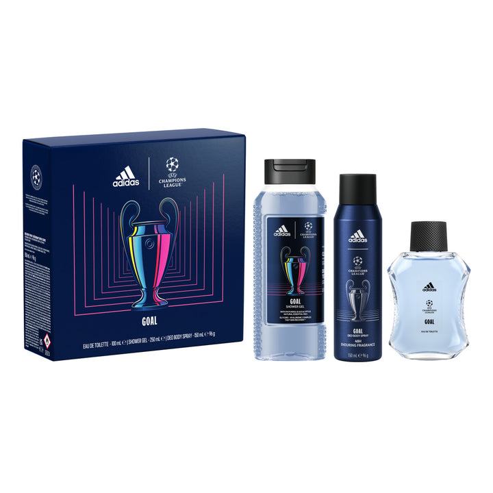 Adidas UEFA Goal Giftset including an Eau de Toilette, Shower Gel and Deo Body Spray