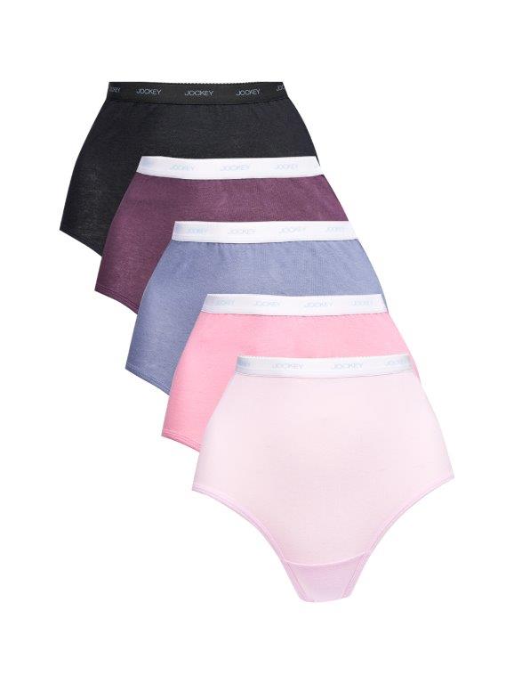 5 Pack Cotton Brief Panties