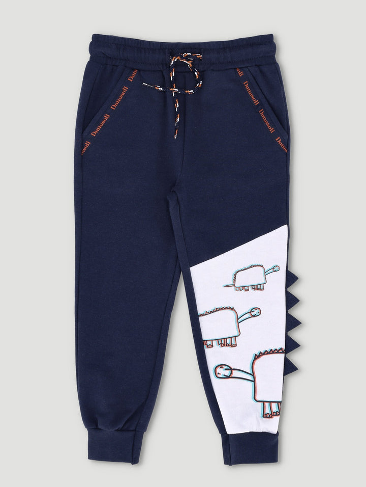 Pre-Boys Danasoli Colorblock Fleece Jogger - Navy