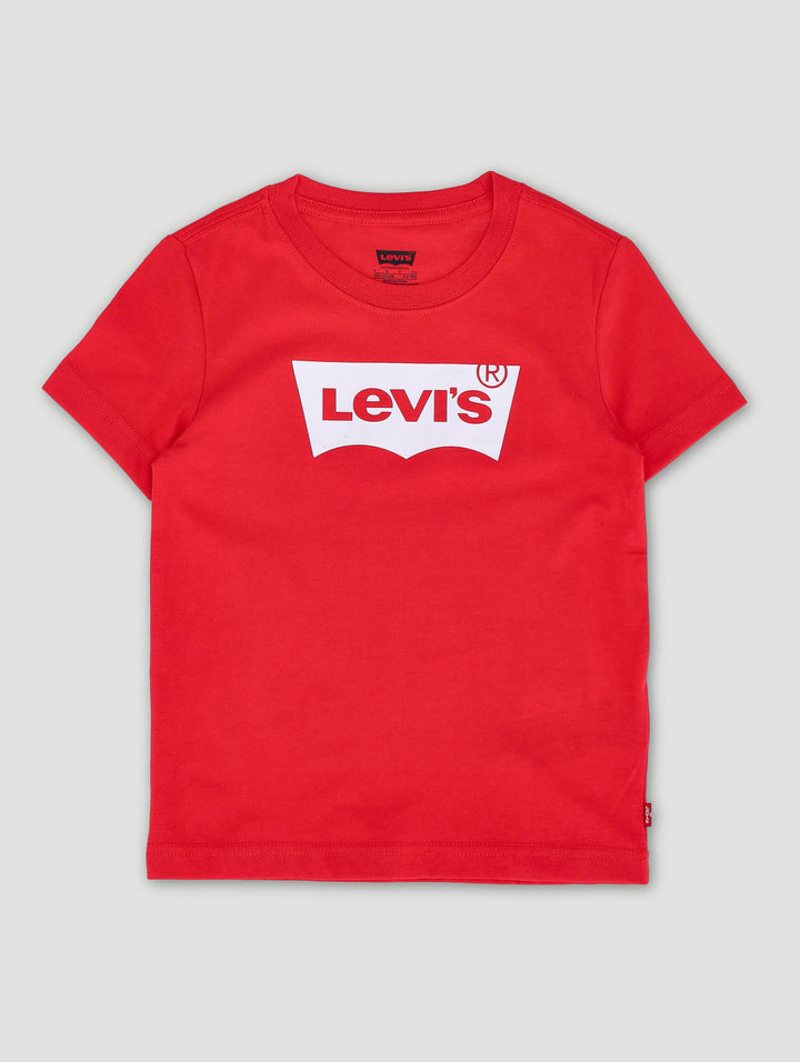 Pre-Boys Batwing Graphic Tee - Red