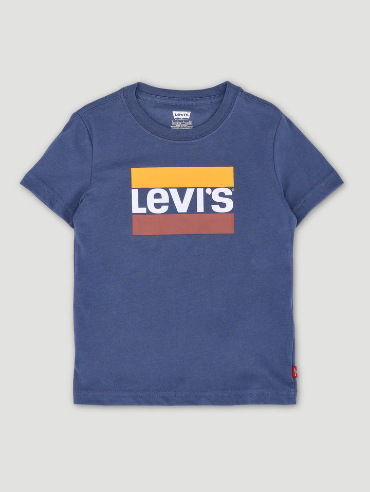 Pre-Boys Vintage Graphic Tee - Indigo Blue