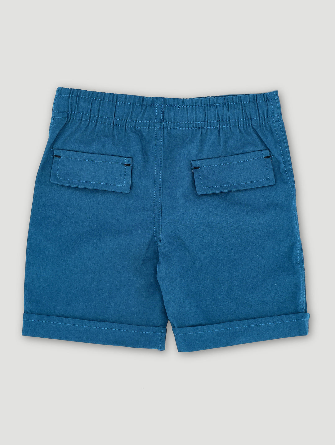 Pre-Boys Mock Turnup Short - Blue Coral