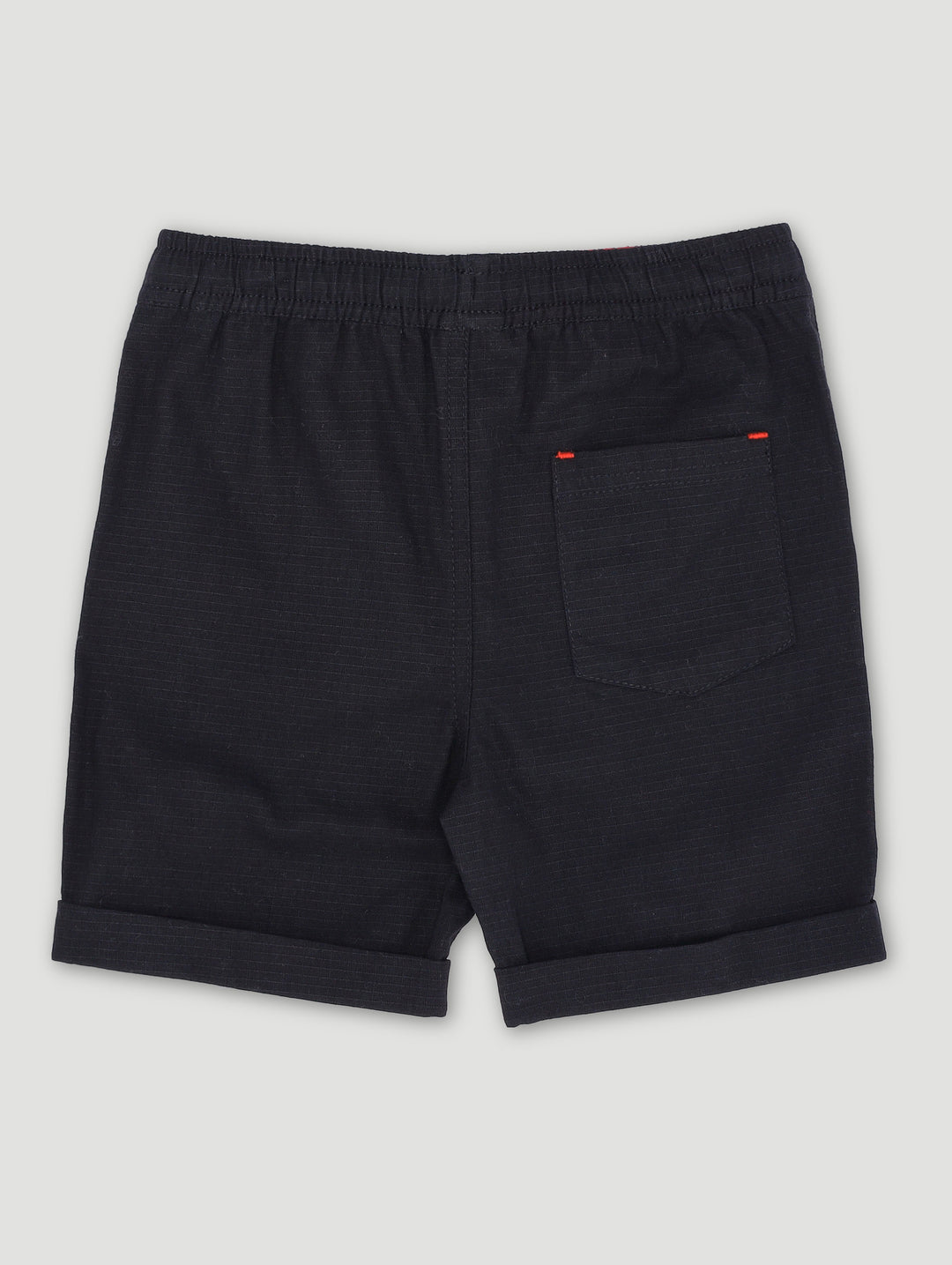 Pre-Boys Ripstop Turnup Shorts - Black