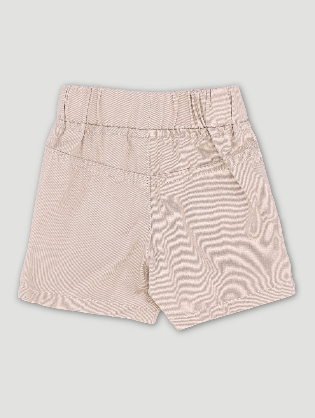 Puppy Embossed Pocket Twill Shorts - Stone