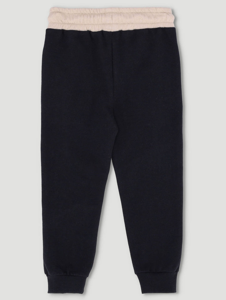 Pre-Boys Colorblock Print Jogger - Black/Tan