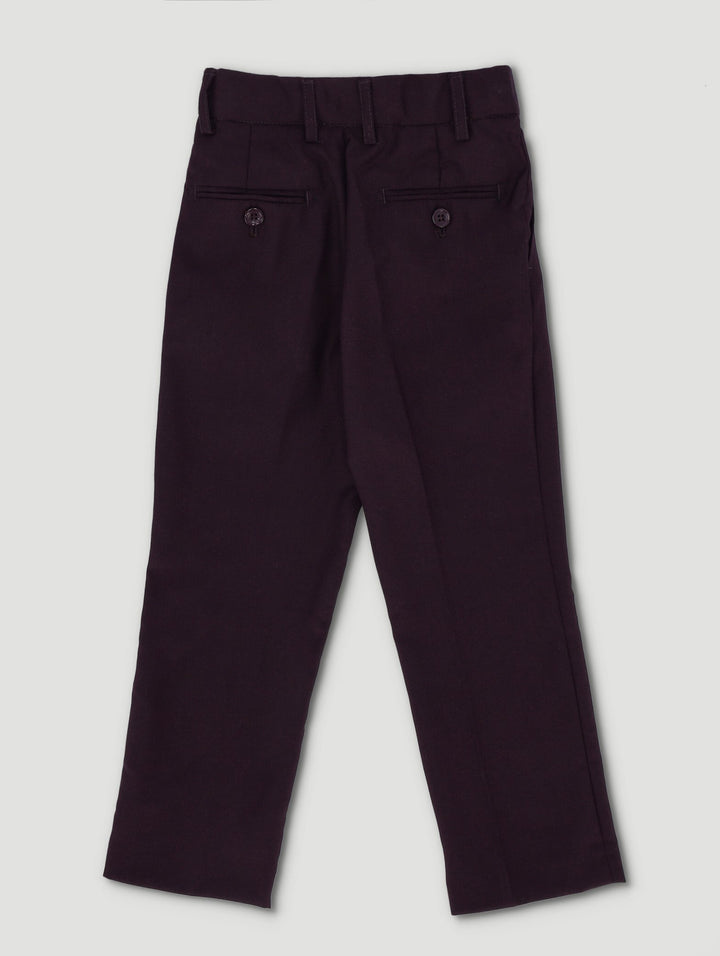 Pre-Boys Formal Pants - Burgandy