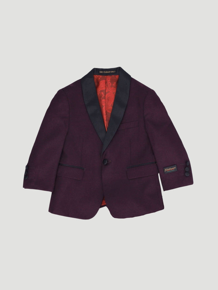 Pre-Boys Formal Suit Jacket - Burgandy