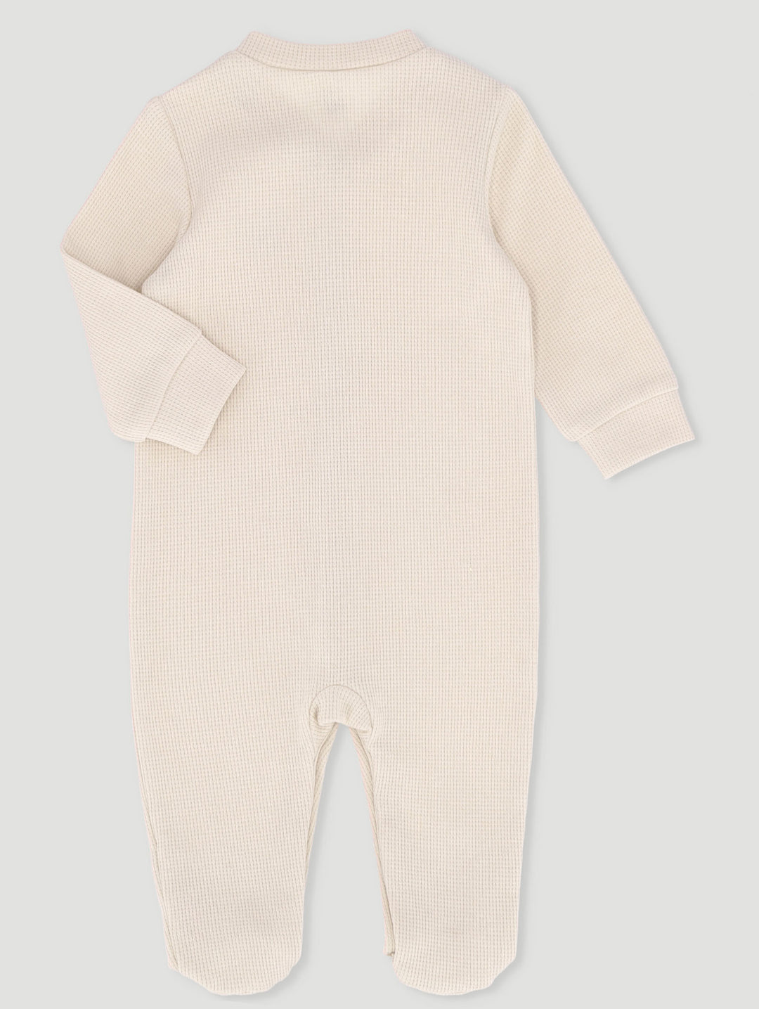 Baby Boys Waffle Sleepsuit - Cream