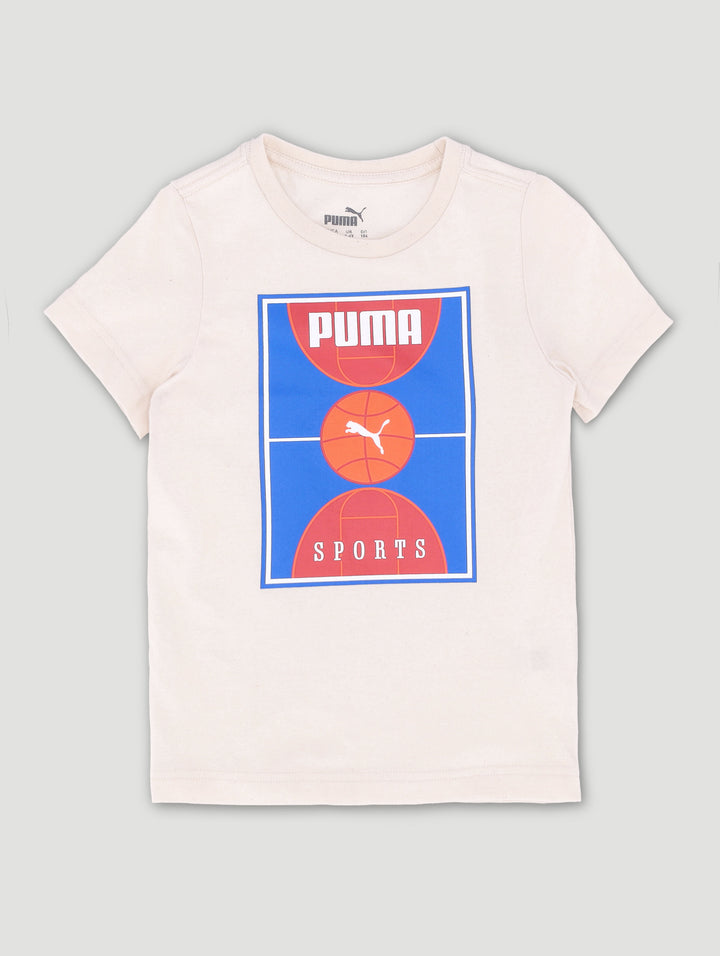 Pre-Boys Court Bf Tee - White