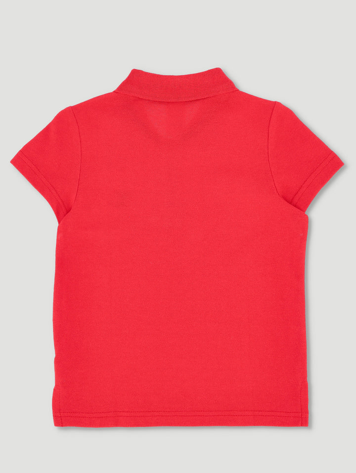 Pre-Boys Embriodered Golfer - Red