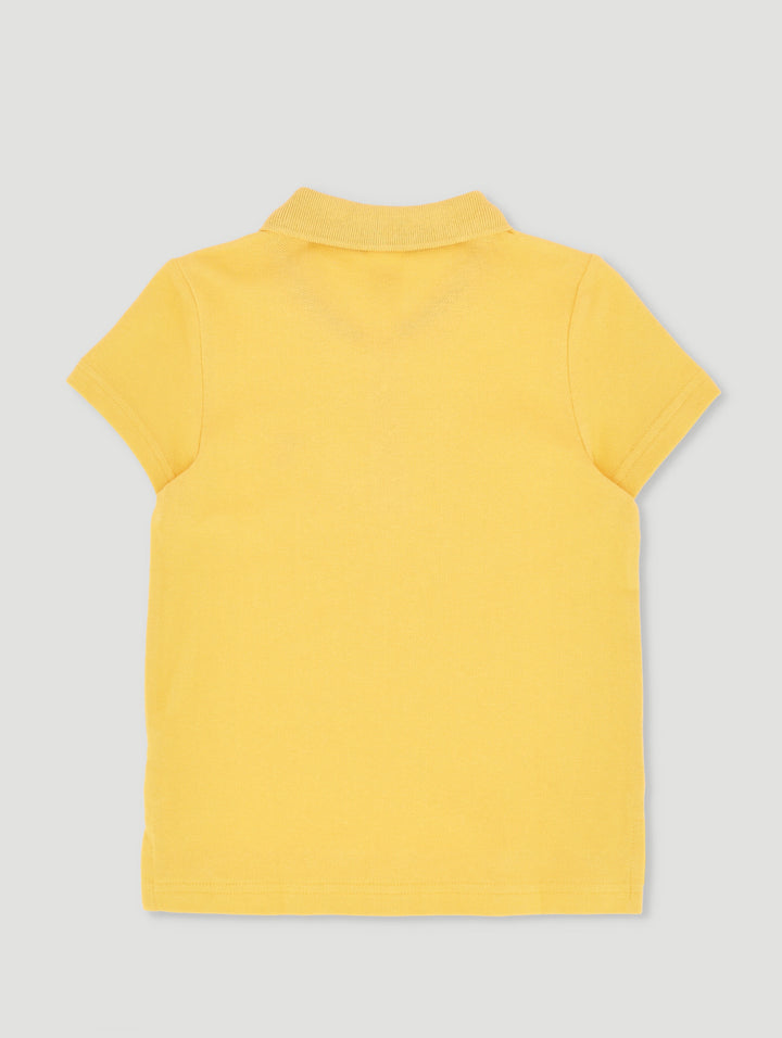 Pre-Boys Embriodered Golfer - Yellow