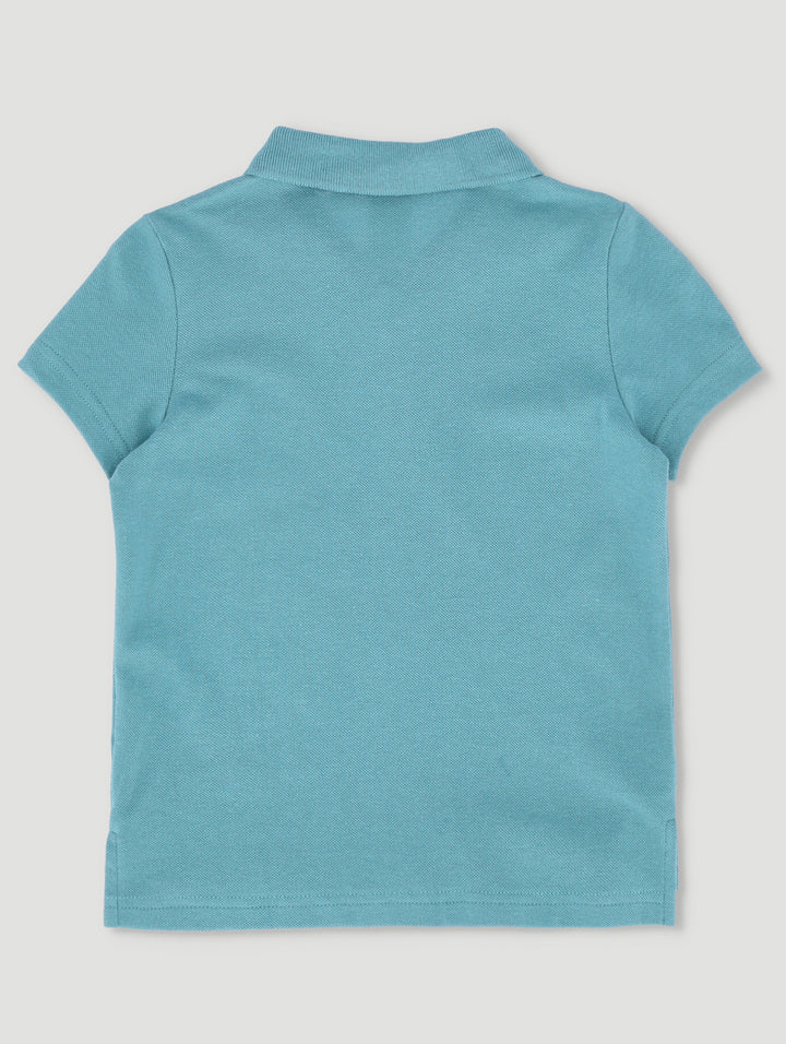 Pre-Boys Embriodered Golfer - Blue