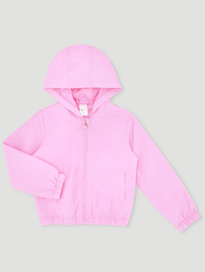 Pre-Girls Windbreaker Jacket - Mid Pink