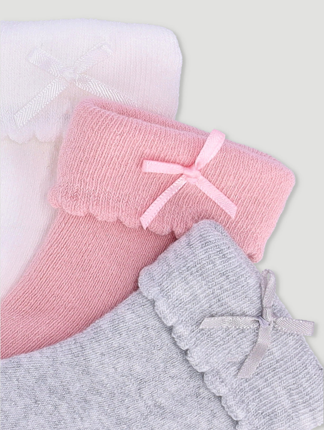 Baby Girls 3 Pack Towelling Socks