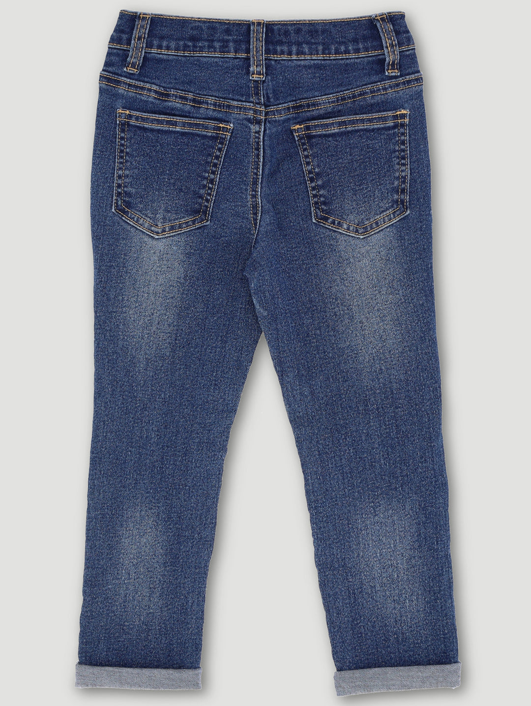 Pre-Boys Rip & Repair Denim Jean - Dark Blue