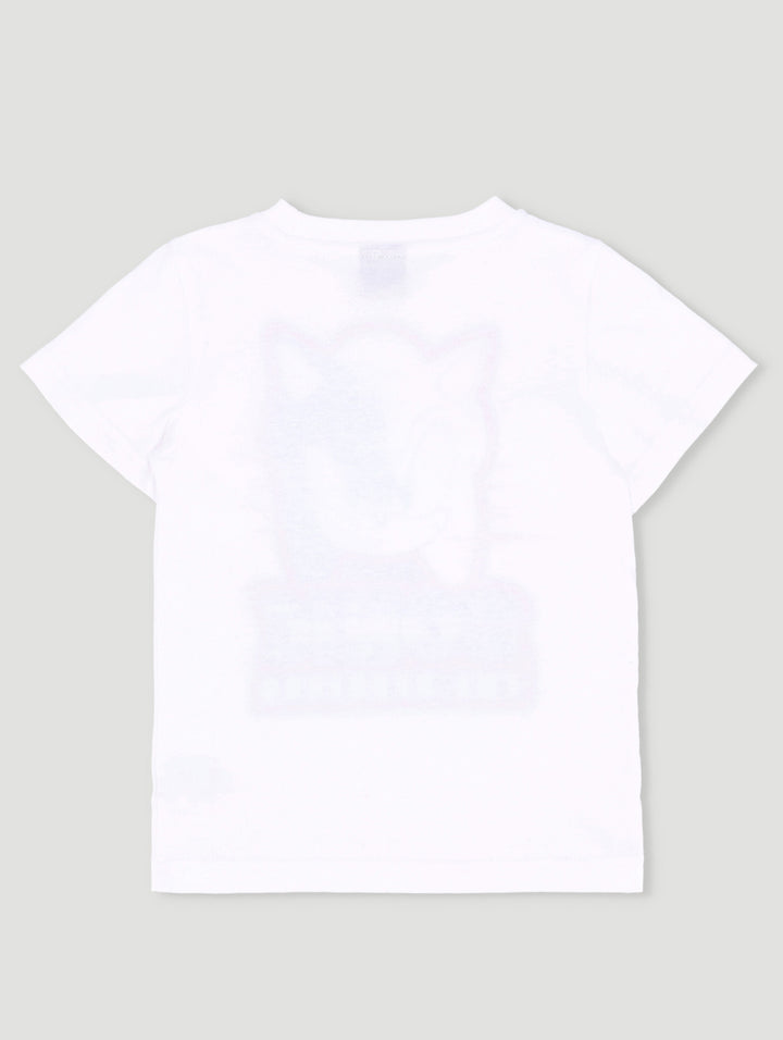 Pre-Boys Sonic Tee - White