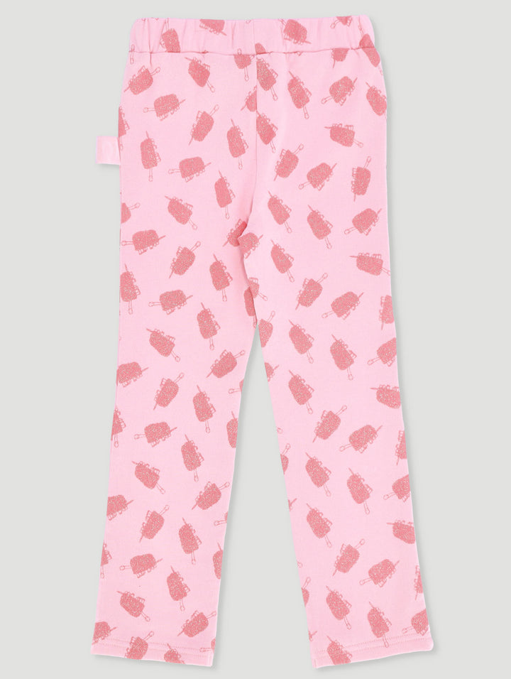 Pre-Girls Danasoli Brushed Fleece Leggings - Pink