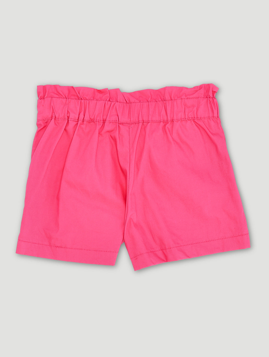 Pre-Girls Paperbag Poplin Shorts - Cerise