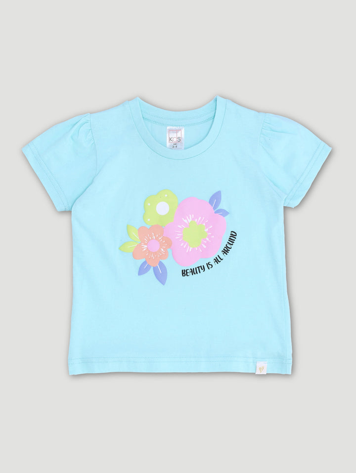 Pre-Girls Basic Tee - Blue