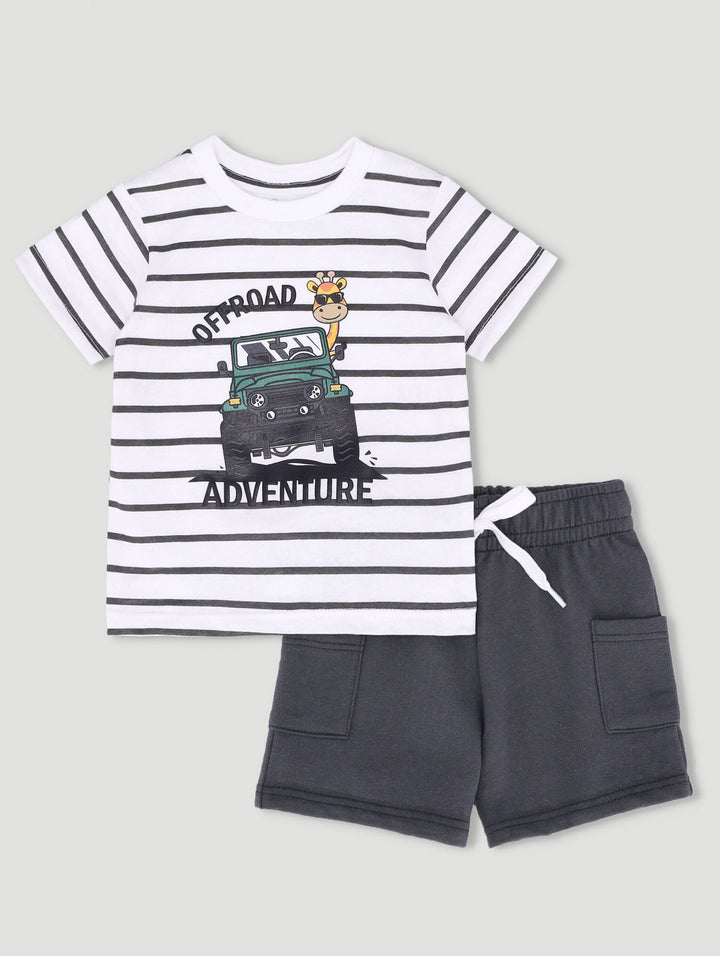 Baby Boys Ready For Adventure Stripe Set