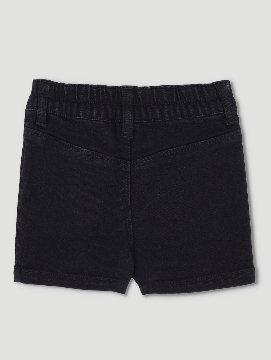 Pre-Girls Cheeky Front Pockets Shorts - Black